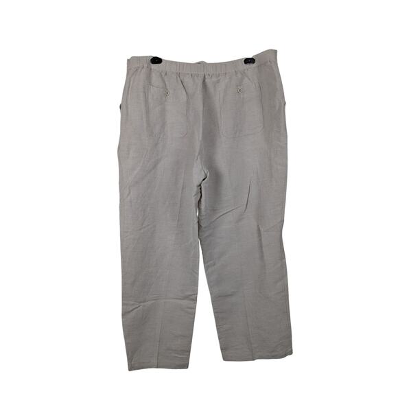 Cubavera Linen Pull On Pants Mens XXL 44 46 Beige Resort Drawstring Lounge - Picture 5 of 5